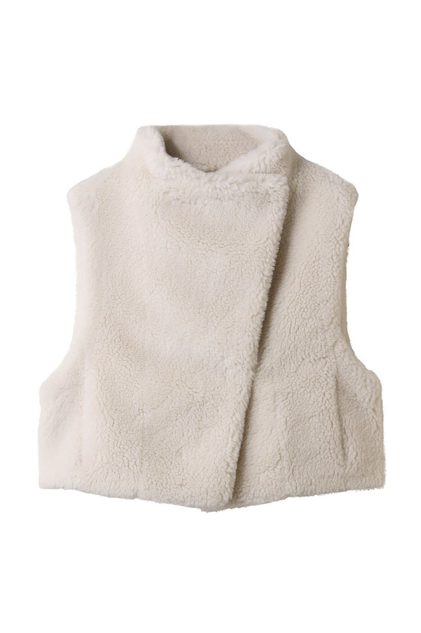 【ハー/HER.】のボアベスト 人気、トレンドファッション・服の通販 founy(ファニー) 　ファッション　Fashion　レディースファッション　Fashion for Women　アウター　Coat / Outerwear Collection　レディースジャケット・軽アウター　Jackets　カットソー　Cut and Sewn Top　コンパクト　Compact, Small Size　シンプル　Simple, Minimal　ジャケット　Jacket, Outerwear　ベスト　Vest, Waistcoat　秋　Autumn　 other-1|ID: prp329100004695412 ipo3291000000035970057