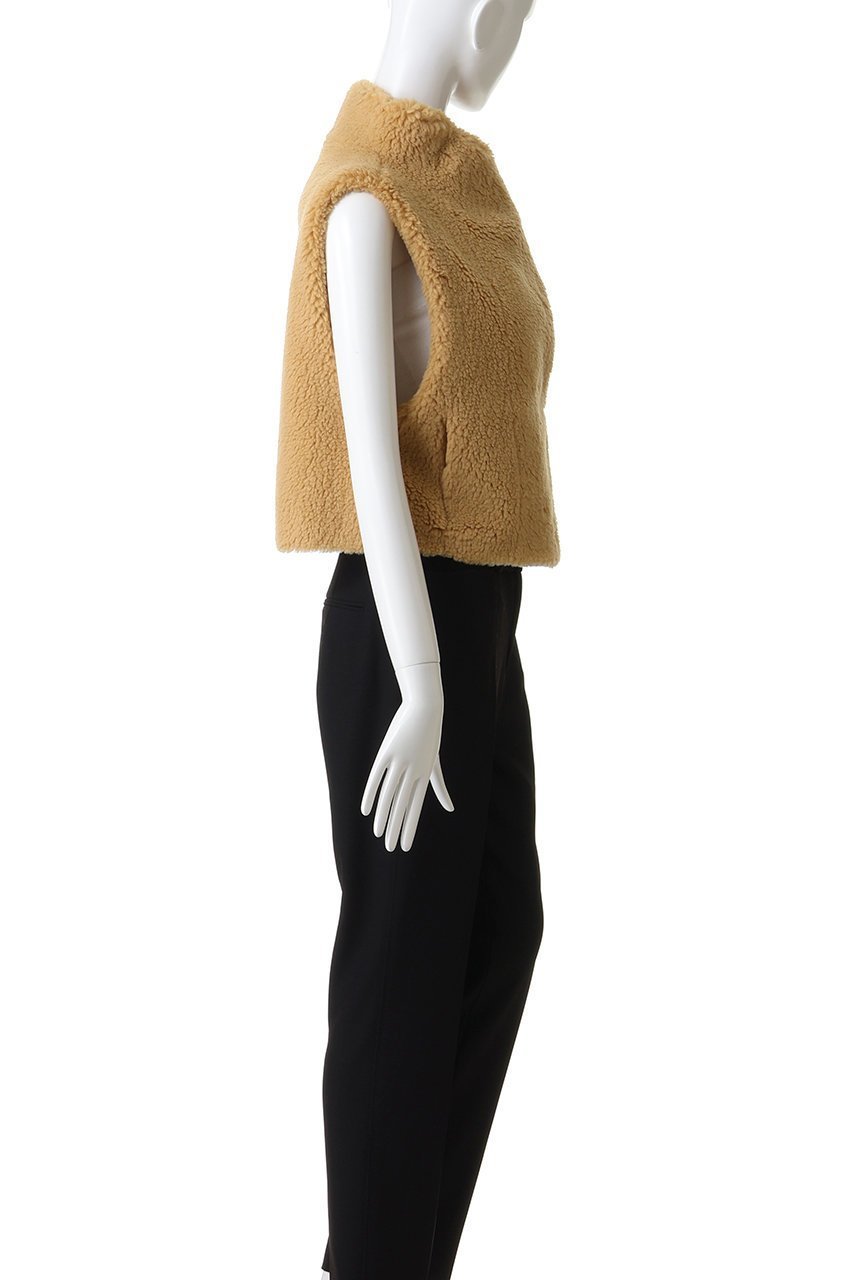 【ハー/HER.】のボアベスト 人気、トレンドファッション・服の通販 founy(ファニー) 　ファッション　Fashion　レディースファッション　Fashion for Women　アウター　Coat / Outerwear Collection　レディースジャケット・軽アウター　Jackets　カットソー　Cut and Sewn Top　コンパクト　Compact, Small Size　シンプル　Simple, Minimal　ジャケット　Jacket, Outerwear　ベスト　Vest, Waistcoat　秋　Autumn　other-3|ID: prp329100004695412 ipo3291000000035970061