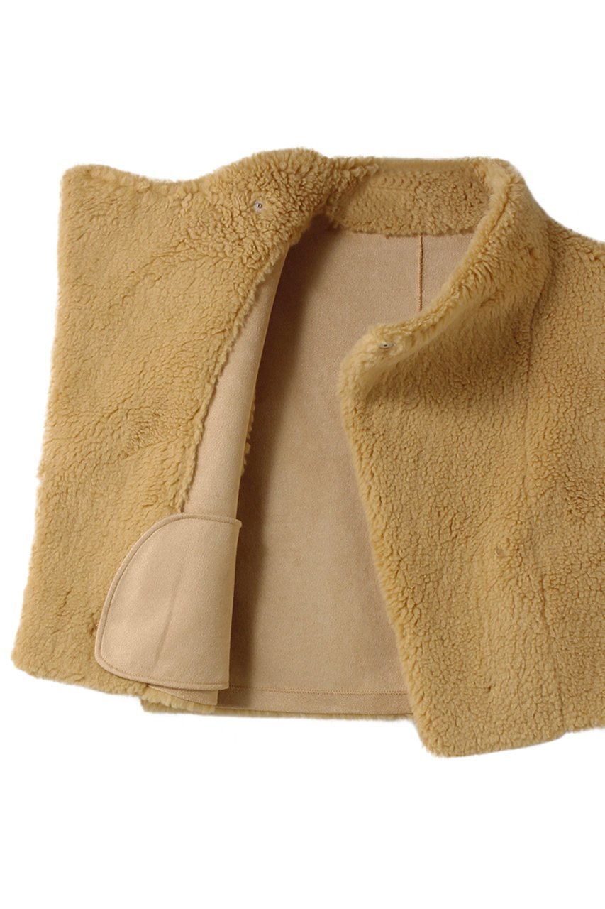 【ハー/HER.】のボアベスト 人気、トレンドファッション・服の通販 founy(ファニー) 　ファッション　Fashion　レディースファッション　Fashion for Women　アウター　Coat / Outerwear Collection　レディースジャケット・軽アウター　Jackets　カットソー　Cut and Sewn Top　コンパクト　Compact, Small Size　シンプル　Simple, Minimal　ジャケット　Jacket, Outerwear　ベスト　Vest, Waistcoat　秋　Autumn　other-6|ID: prp329100004695412 ipo3291000000035970064