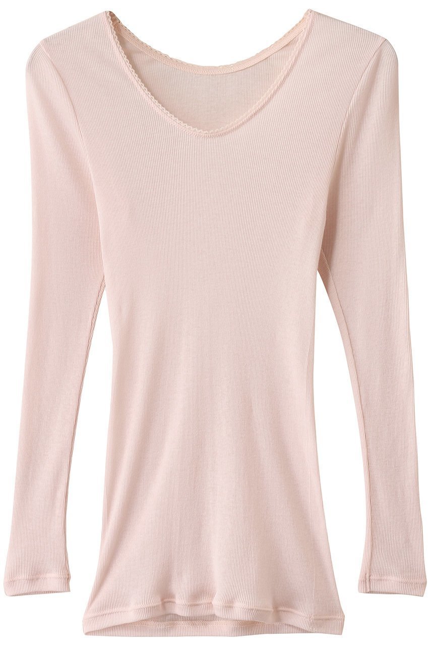 【ランジェリーク/LANGELIQUE】のイートス(I) 長袖インナー インテリア・キッズ・メンズ・レディースファッション・服の通販 founy(ファニー) 　ファッション　Fashion　レディースファッション　Fashion for Women　トップス・カットソー　Cut & Sew Tops　インナー　Innerwear　パジャマ　Pajamas, Sleepwear　フィット　Fit, Slim Fit　再入荷　Restock / Back in Stock　長袖　Long Sleeve, Full Sleeve　パウダーピンク|ID: prp329100004695420 ipo3291000000034885976