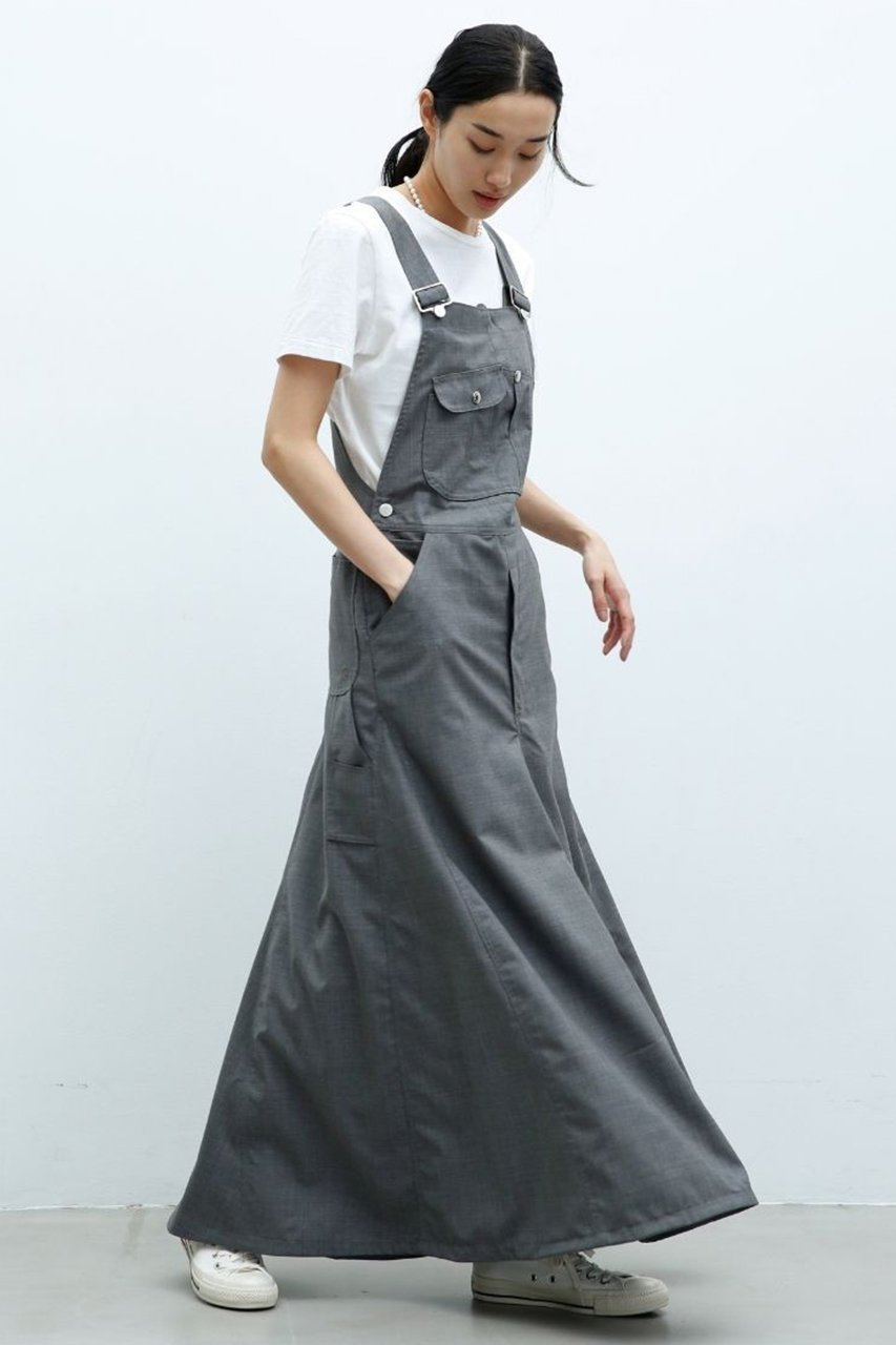 【マディソンブルー/MADISONBLUE】のJUMPER MAXI SK WOOL マキシジャンパースカート 人気、トレンドファッション・服の通販 founy(ファニー) 　ファッション　Fashion　レディースファッション　Fashion for Women　スカート　Skirts　ワンピース　Dresses　エレガント 上品　Elegant　サロペット　Overalls, Salopette　チュニック　Tunic, Long Top　フレア　Flare, Flared　マキシ　Maxi, Full Length　ロング　Long, Long-Length　other-6|ID: prp329100004695424 ipo3291000000035970073