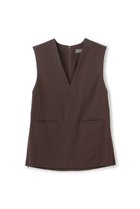 【アンクレイヴ/uncrave】のウォッシャブルウールライクツイル ジレ ブラウン|ID: prp329100004696698 ipo3291000000033916956
