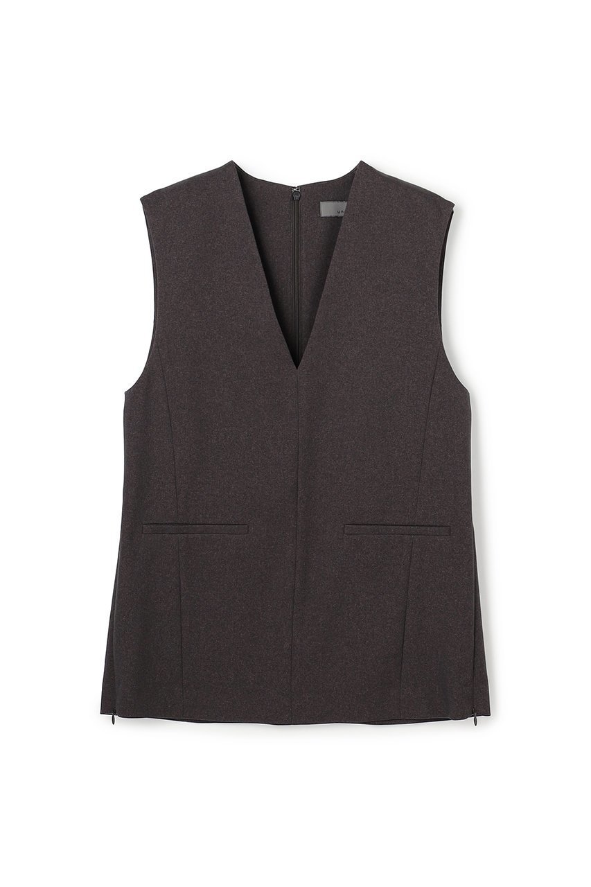 【アンクレイヴ/uncrave】のウォッシャブルウールライクツイル ジレ インテリア・キッズ・メンズ・レディースファッション・服の通販 founy(ファニー) 　ファッション　Fashion　レディースファッション　Fashion for Women　アウター　Coat / Outerwear Collection　レディースジャケット・軽アウター　Jackets　シェイプ　Shape, Slim Fit　シャンブレー　Chambray, Denim-Like Fabric　ジャケット　Jacket, Outerwear　スリット　Slit, Slit Detail　ツイル　Twist, Twisted Detail　ベスト　Vest, Waistcoat　レギュラー　Regular, Standard Fit　定番　Standard, Basic Item　新作・新入荷　New Arrivals / New In　【WEB限定】グレーブラウン|ID: prp329100004696698 ipo3291000000033916957