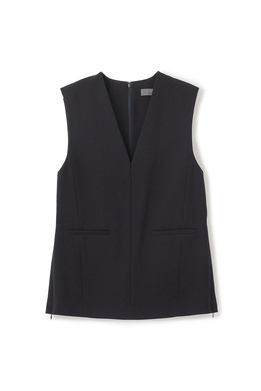 【アンクレイヴ/uncrave】のウォッシャブルウールライクツイル ジレ インテリア・キッズ・メンズ・レディースファッション・服の通販 founy(ファニー) 　ファッション　Fashion　レディースファッション　Fashion for Women　アウター　Coat / Outerwear Collection　レディースジャケット・軽アウター　Jackets　シェイプ　Shape, Slim Fit　シャンブレー　Chambray, Denim-Like Fabric　ジャケット　Jacket, Outerwear　スリット　Slit, Slit Detail　ツイル　Twist, Twisted Detail　ベスト　Vest, Waistcoat　レギュラー　Regular, Standard Fit　定番　Standard, Basic Item　新作・新入荷　New Arrivals / New In　ダークネイビー|ID: prp329100004696698 ipo3291000000033916959