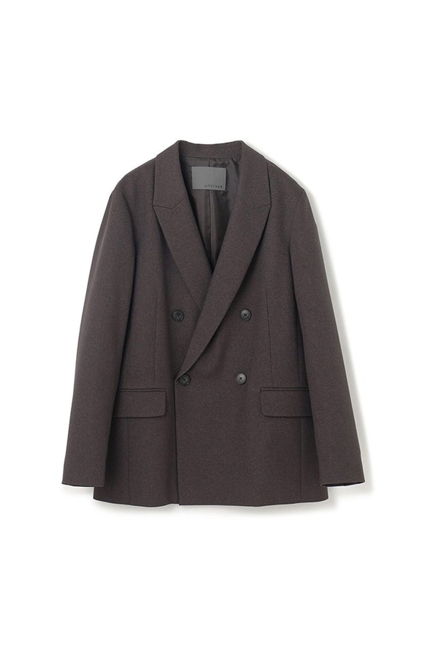 【アンクレイヴ/uncrave】のウォッシャブルウールライクツイル ジャケット インテリア・キッズ・メンズ・レディースファッション・服の通販 founy(ファニー) 　ファッション　Fashion　レディースファッション　Fashion for Women　アウター　Coat / Outerwear Collection　レディースジャケット・軽アウター　Jackets　おすすめ　Recommended / Our Picks　シャンブレー　Chambray, Denim-Like Fabric　ジャケット　Jacket, Outerwear　セットアップ　Set-Up, Coordinated Outfit　ダブル　Double, Double-Breasted　ツイル　Twist, Twisted Detail　バランス　Balance, Style Balance　レギュラー　Regular, Standard Fit　ワイド　Wide, Wide Fit　新作・新入荷　New Arrivals / New In　【WEB限定】グレーブラウン|ID: prp329100004696699 ipo3291000000033916965