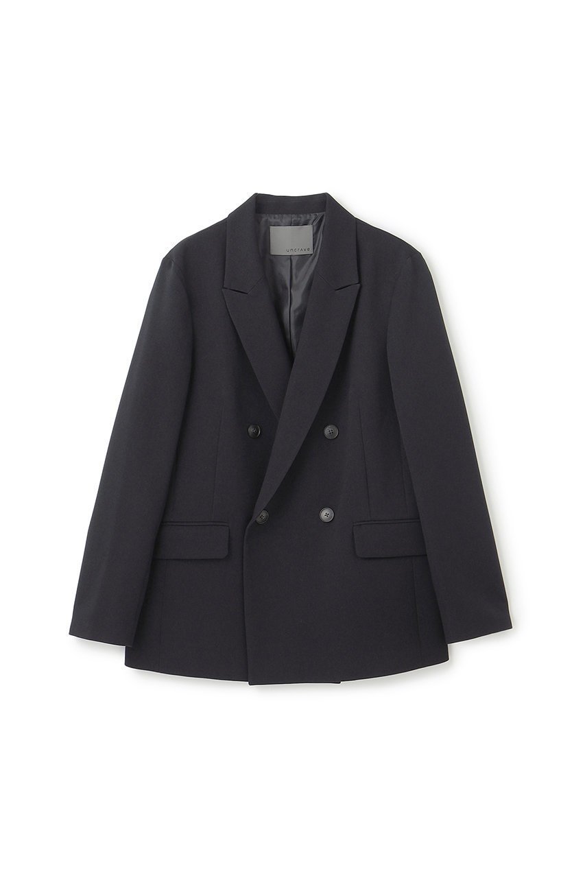 【アンクレイヴ/uncrave】のウォッシャブルウールライクツイル ジャケット インテリア・キッズ・メンズ・レディースファッション・服の通販 founy(ファニー) 　ファッション　Fashion　レディースファッション　Fashion for Women　アウター　Coat / Outerwear Collection　レディースジャケット・軽アウター　Jackets　おすすめ　Recommended / Our Picks　シャンブレー　Chambray, Denim-Like Fabric　ジャケット　Jacket, Outerwear　セットアップ　Set-Up, Coordinated Outfit　ダブル　Double, Double-Breasted　ツイル　Twist, Twisted Detail　バランス　Balance, Style Balance　レギュラー　Regular, Standard Fit　ワイド　Wide, Wide Fit　新作・新入荷　New Arrivals / New In　ダークネイビー|ID: prp329100004696699 ipo3291000000033916967