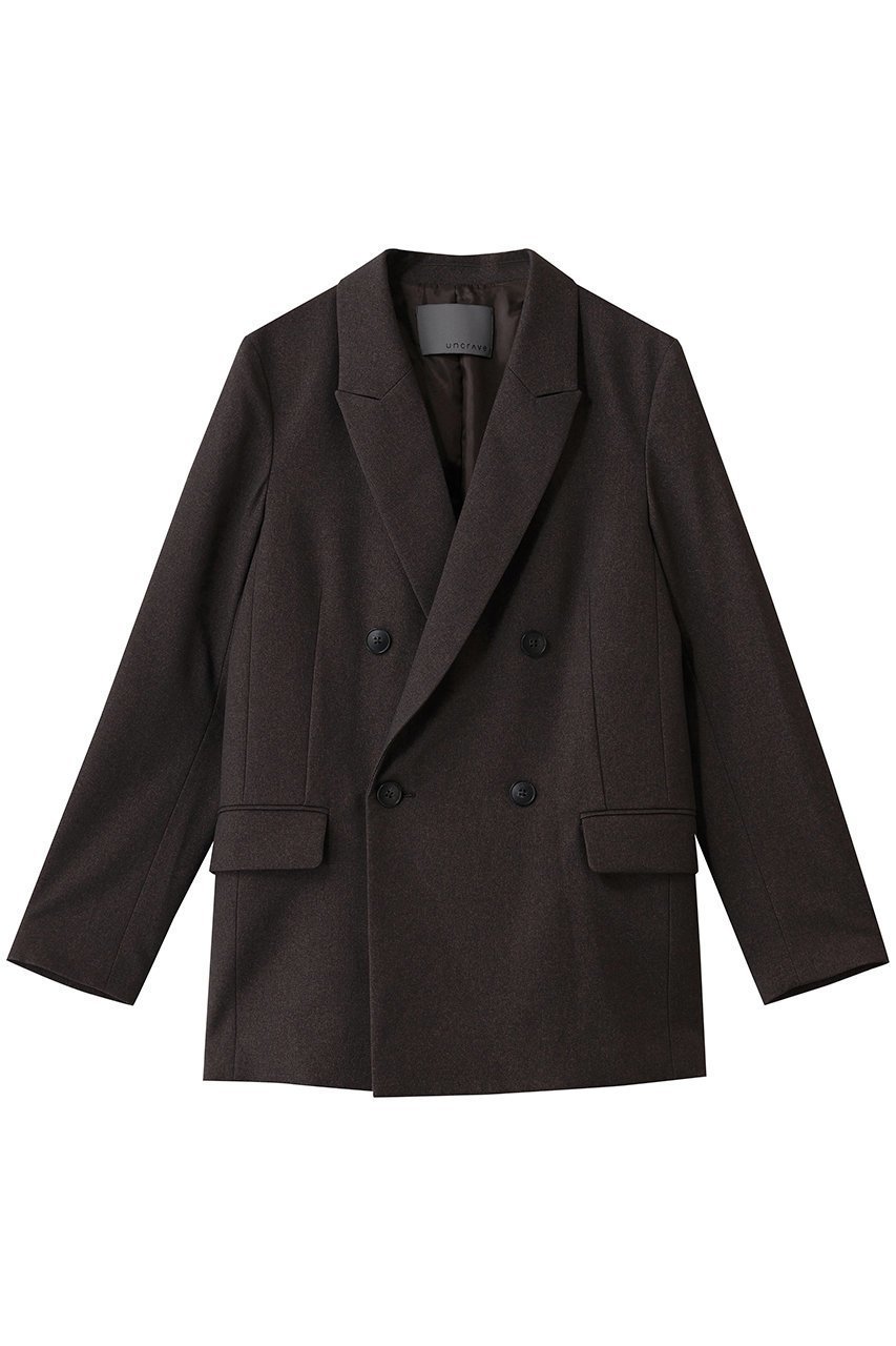 【アンクレイヴ/uncrave】のウォッシャブルウールライクツイル ジャケット インテリア・キッズ・メンズ・レディースファッション・服の通販 founy(ファニー) 　ファッション　Fashion　レディースファッション　Fashion for Women　アウター　Coat / Outerwear Collection　レディースジャケット・軽アウター　Jackets　おすすめ　Recommended / Our Picks　シャンブレー　Chambray, Denim-Like Fabric　ジャケット　Jacket, Outerwear　セットアップ　Set-Up, Coordinated Outfit　ダブル　Double, Double-Breasted　ツイル　Twist, Twisted Detail　バランス　Balance, Style Balance　レギュラー　Regular, Standard Fit　ワイド　Wide, Wide Fit　【WEB限定】グレーブラウン|ID: prp329100004696699 ipo3291000000035668679