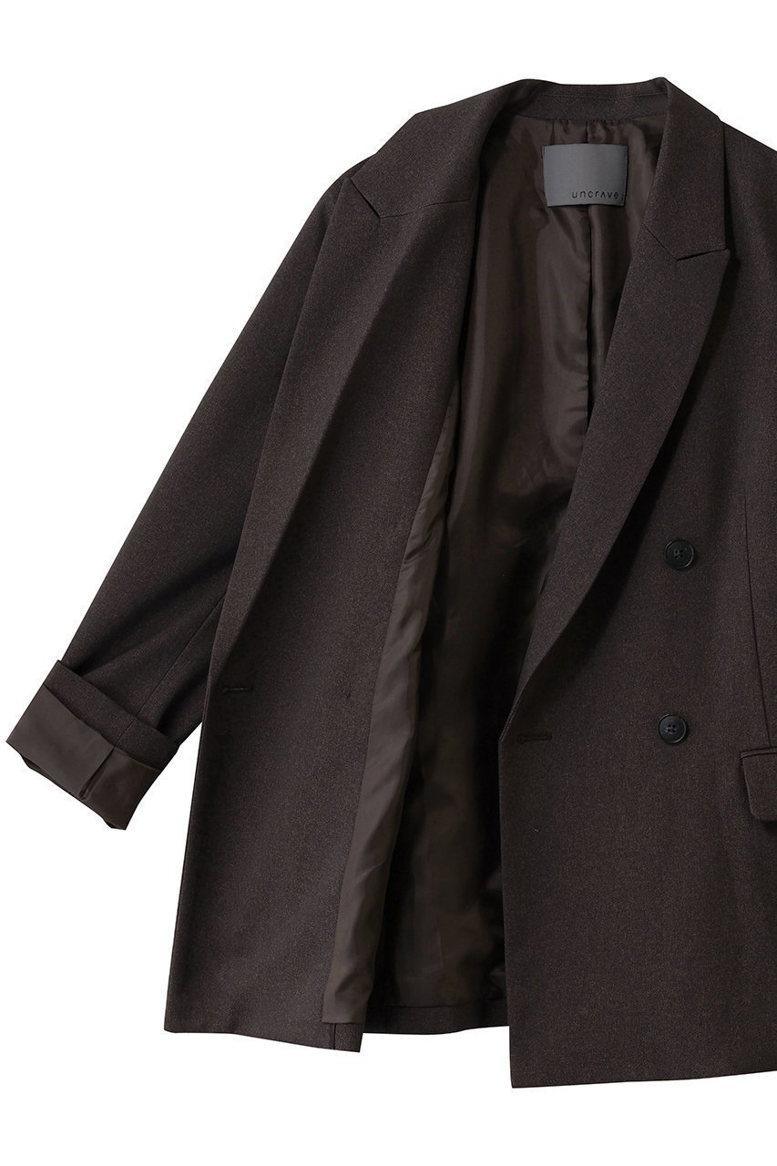【アンクレイヴ/uncrave】のウォッシャブルウールライクツイル ジャケット 人気、トレンドファッション・服の通販 founy(ファニー) 　ファッション　Fashion　レディースファッション　Fashion for Women　アウター　Coat / Outerwear Collection　レディースジャケット・軽アウター　Jackets　おすすめ　Recommended / Our Picks　シャンブレー　Chambray, Denim-Like Fabric　ジャケット　Jacket, Outerwear　セットアップ　Set-Up, Coordinated Outfit　ダブル　Double, Double-Breasted　ツイル　Twist, Twisted Detail　バランス　Balance, Style Balance　レギュラー　Regular, Standard Fit　ワイド　Wide, Wide Fit　other-6|ID: prp329100004696699 ipo3291000000035668698