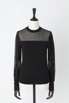 【オーヴィル/EAUVIRE】のシアーシルクプルオーバー 人気、トレンドファッション・服の通販 founy(ファニー) ファッション Fashion レディースファッション Fashion for Women トップス・カットソー Cut & Sew Tops シャツ・ブラウス・オフィスカジュアル Elegant Blouses & Button-Ups カジュアルプルオーバー・ニットトップス Pullovers & Knit Tops / Casual Pullovers イタリア Italy インナー Innerwear オーガニック Organic Cotton コンパクト Compact, Small Size シアー Sheer, See-Through シルク Silk, 100% Silk スリーブ Sleeve, Long Sleeve / Short Sleeve フィット Fit, Slim Fit ロング Long, Long-Length thumbnail ブラック|ID: prp329100004696700 ipo3291000000033916970