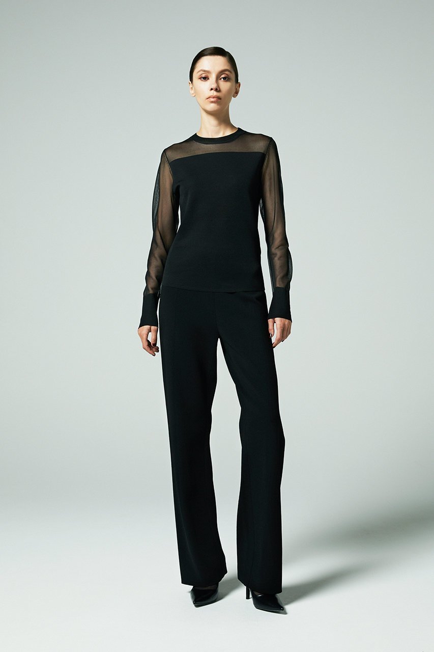 【オーヴィル/EAUVIRE】のシアーシルクプルオーバー 人気、トレンドファッション・服の通販 founy(ファニー) 　ファッション　Fashion　レディースファッション　Fashion for Women　トップス・カットソー　Cut & Sew Tops　シャツ・ブラウス・オフィスカジュアル　Elegant Blouses & Button-Ups　カジュアルプルオーバー・ニットトップス　Pullovers & Knit Tops / Casual Pullovers　イタリア　Italy　インナー　Innerwear　オーガニック　Organic Cotton　コンパクト　Compact, Small Size　シアー　Sheer, See-Through　シルク　Silk, 100% Silk　スリーブ　Sleeve, Long Sleeve / Short Sleeve　フィット　Fit, Slim Fit　ロング　Long, Long-Length　other-3|ID: prp329100004696700 ipo3291000000033916972