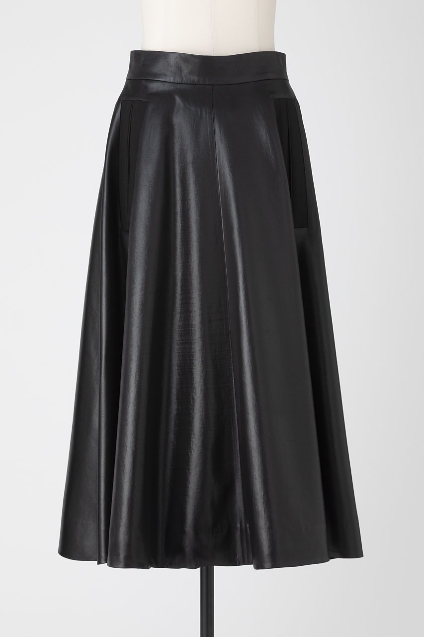 【オーヴィル/EAUVIRE】のグロッシーサテンフレアスカート 人気、トレンドファッション・服の通販 founy(ファニー) 　ファッション　Fashion　レディースファッション　Fashion for Women　スカート　Skirts　Aライン・フレアスカート　A-Line & Flared Skirts　サテン　Satin, Glossy Fabric　タンブラー　Tumbler, Travel Mug　フレア　Flare, Flared　ポケット　Pocket, Pocket Detail　日本製　Made In Japan　 other-1|ID: prp329100004696702 ipo3291000000033916984