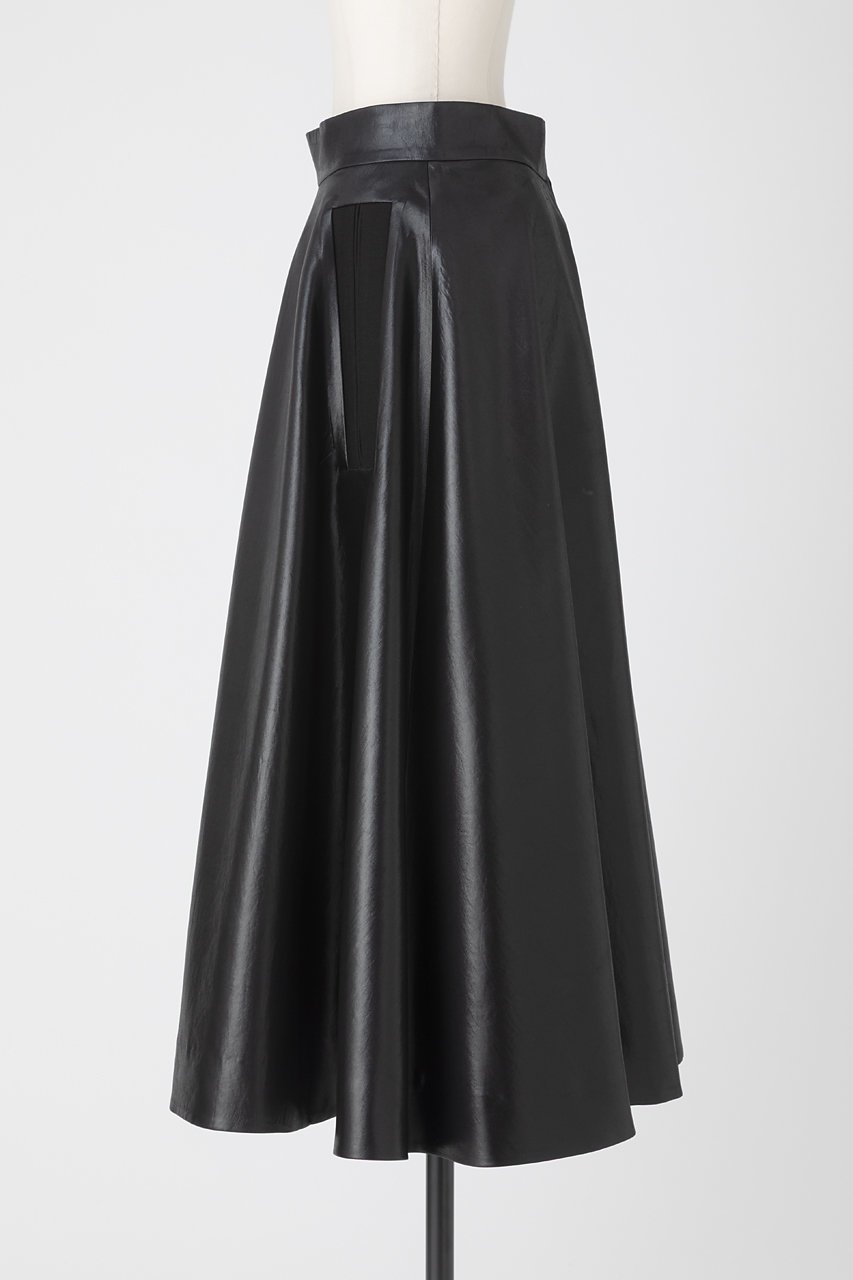 【オーヴィル/EAUVIRE】のグロッシーサテンフレアスカート 人気、トレンドファッション・服の通販 founy(ファニー) 　ファッション　Fashion　レディースファッション　Fashion for Women　スカート　Skirts　Aライン・フレアスカート　A-Line & Flared Skirts　サテン　Satin, Glossy Fabric　タンブラー　Tumbler, Travel Mug　フレア　Flare, Flared　ポケット　Pocket, Pocket Detail　日本製　Made In Japan　other-2|ID: prp329100004696702 ipo3291000000033916986