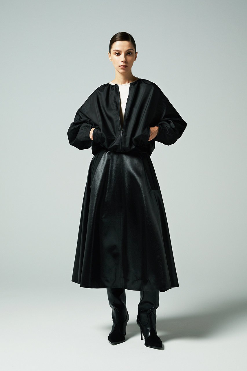 【オーヴィル/EAUVIRE】のグロッシーサテンフレアスカート 人気、トレンドファッション・服の通販 founy(ファニー) 　ファッション　Fashion　レディースファッション　Fashion for Women　スカート　Skirts　Aライン・フレアスカート　A-Line & Flared Skirts　サテン　Satin, Glossy Fabric　タンブラー　Tumbler, Travel Mug　フレア　Flare, Flared　ポケット　Pocket, Pocket Detail　日本製　Made In Japan　other-8|ID: prp329100004696702 ipo3291000000033916992