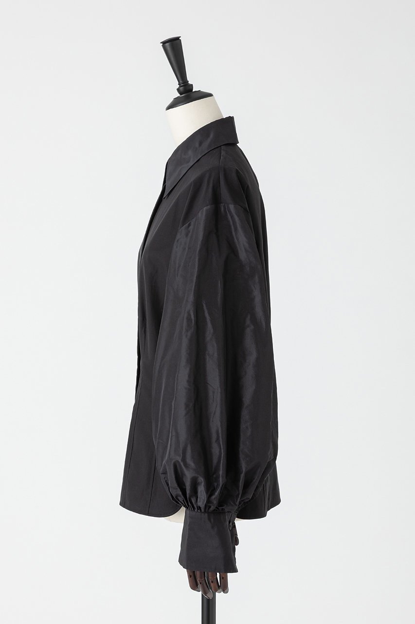 【オーヴィル/EAUVIRE】のタフタスリーブシャツ 人気、トレンドファッション・服の通販 founy(ファニー) 　ファッション　Fashion　レディースファッション　Fashion for Women　トップス・カットソー　Cut & Sew Tops　シャツ・ブラウス・オフィスカジュアル　Elegant Blouses & Button-Ups　イタリア　Italy　カフス　Cuff Design　コンビ　Combo, Combination Style　シェイプ　Shape, Slim Fit　シルク　Silk, 100% Silk　スリーブ　Sleeve, Long Sleeve / Short Sleeve　タイプライター　Typewriter Fabric, Crisp Cotton　タフタ　Taffeta, Structured Fabric　ロング　Long, Long-Length　再入荷　Restock / Back in Stock　other-2|ID: prp329100004696703 ipo3291000000035841548