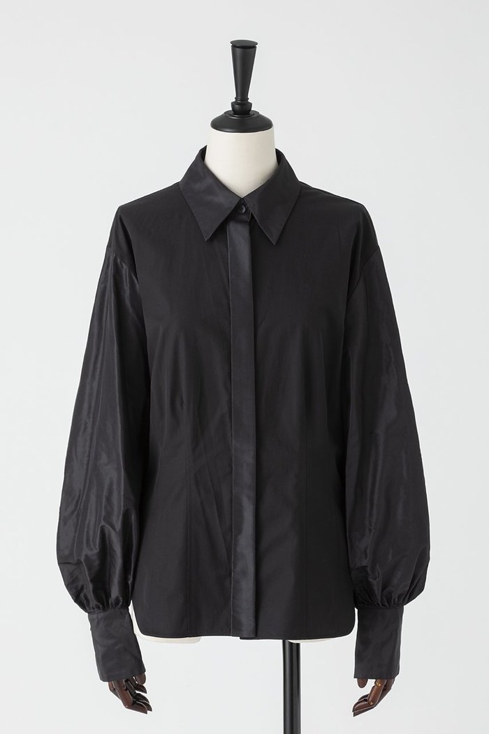 【オーヴィル/EAUVIRE】のタフタスリーブシャツ インテリア・キッズ・メンズ・レディースファッション・服の通販 founy(ファニー) https://founy.com/ ファッション Fashion レディースファッション Fashion for Women トップス・カットソー Cut & Sew Tops シャツ・ブラウス・オフィスカジュアル Elegant Blouses & Button-Ups イタリア Italy カフス Cuff Design コンビ Combo, Combination Style シェイプ Shape, Slim Fit シルク Silk, 100% Silk スリーブ Sleeve, Long Sleeve / Short Sleeve タイプライター Typewriter Fabric, Crisp Cotton タフタ Taffeta, Structured Fabric ロング Long, Long-Length |ID: prp329100004696703 ipo3291000000036015098