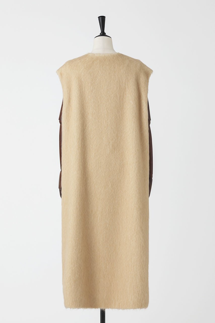 【オーヴィル/EAUVIRE】のソフトシャギージレ 人気、トレンドファッション・服の通販 founy(ファニー) 　ファッション　Fashion　レディースファッション　Fashion for Women　アウター　Coat / Outerwear Collection　レディースジャケット・軽アウター　Jackets　イタリア　Italy　サテン　Satin, Glossy Fabric　シルク　Silk, 100% Silk　ジャケット　Jacket, Outerwear　スペシャル　Special, Limited Edition　スリット　Slit, Slit Detail　プリント　Print, Printed Pattern　ベスト　Vest, Waistcoat　other-3|ID: prp329100004696704 ipo3291000000036833077