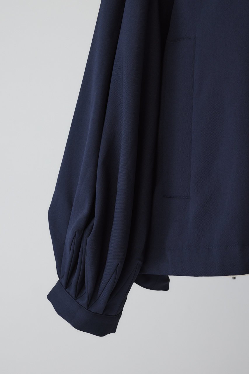 【リムアーク/RIM.ARK】のStand collar tuck sleeve BZ/ブルゾン 人気、トレンドファッション・服の通販 founy(ファニー) 　ファッション　Fashion　レディースファッション　Fashion for Women　アウター　Coat / Outerwear Collection　レディースジャケット・軽アウター　Jackets　ブルゾンジャケット・スポーティアウター　Blouson Jackets　ウォッシャブル　Machine Washable　シルク　Silk, 100% Silk　ジャケット　Jacket, Outerwear　スリーブ　Sleeve, Long Sleeve / Short Sleeve　ツイル　Twist, Twisted Detail　ドレープ　Drape, Draping Fabric　ブルゾン　Blouson, Bomber Jacket　リネン　Linen, Linen Fabric　新作・新入荷　New Arrivals / New In　洗える　Machine Washable　other-8|ID: prp329100004696706 ipo3291000000033917031