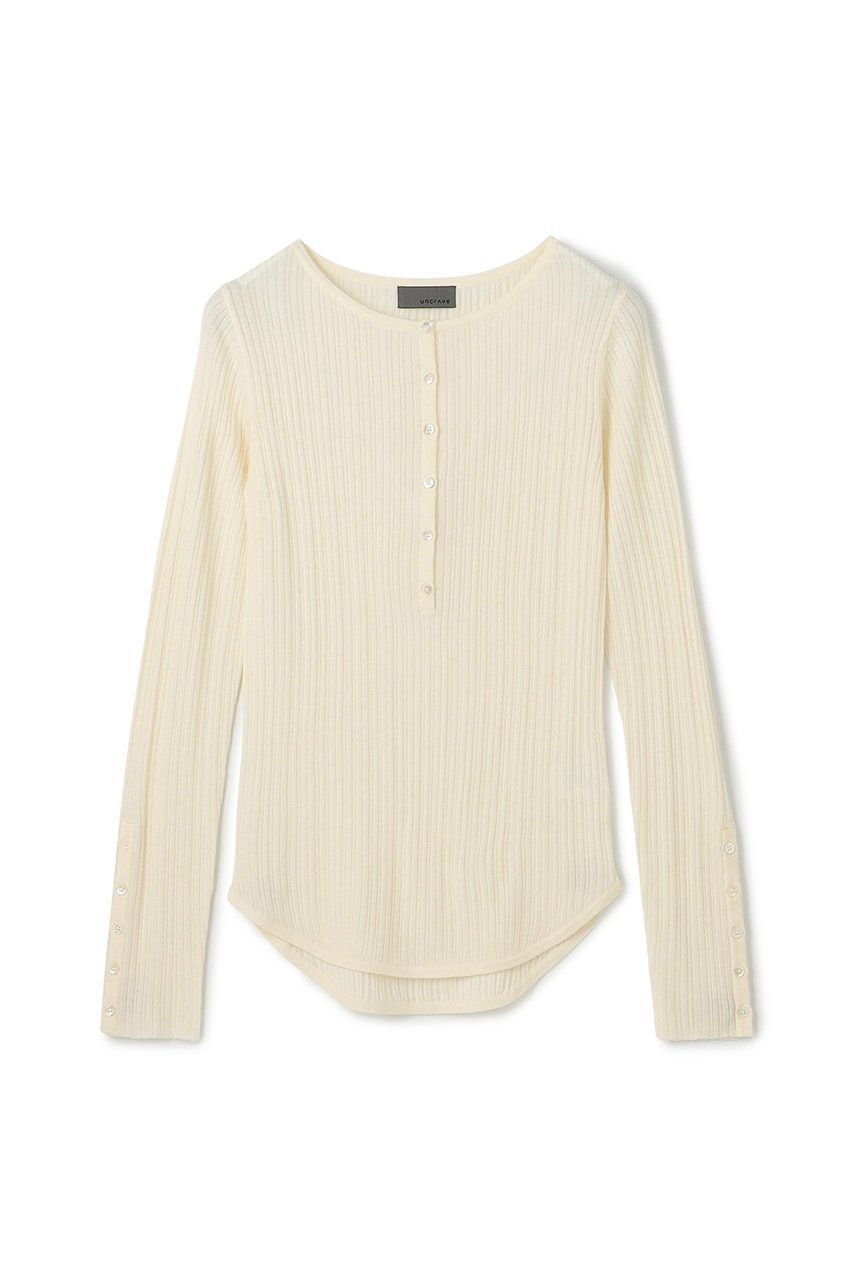 【アンクレイヴ/uncrave】のハイゲージニット ヘンリーネックトップス 人気、トレンドファッション・服の通販 founy(ファニー) 　ファッション　Fashion　レディースファッション　Fashion for Women　トップス・カットソー　Cut & Sew Tops　ニット　Knit Tops & Sweaters　カジュアルプルオーバー・ニットトップス　Pullovers & Knit Tops / Casual Pullovers　おすすめ　Recommended / Our Picks　シルク　Silk, 100% Silk　スリット　Slit, Slit Detail　フィット　Fit, Slim Fit　フレア　Flare, Flared　新作・新入荷　New Arrivals / New In　 other-1|ID: prp329100004696709 ipo3291000000033917050