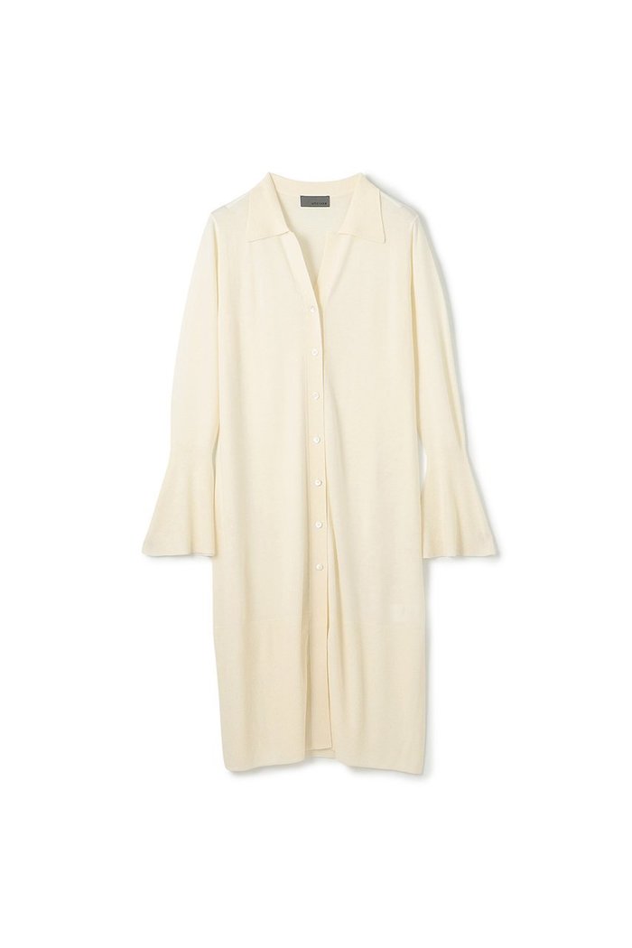 【アンクレイヴ/uncrave】のハイゲージニット ロングカーディガン インテリア・キッズ・メンズ・レディースファッション・服の通販 founy(ファニー) https://founy.com/ ファッション Fashion レディースファッション Fashion for Women トップス・カットソー Cut & Sew Tops ニット Knit Tops & Sweaters カーディガン・羽織り Layered Style Cardigans おすすめ Recommended / Our Picks カーディガン Cardigan, Knitwear シルク Silk, 100% Silk スキッパー Skipper, Open Collar セットアップ Set-Up, Coordinated Outfit フレア Flare, Flared ロング Long, Long-Length |ID: prp329100004696710 ipo3291000000035841595