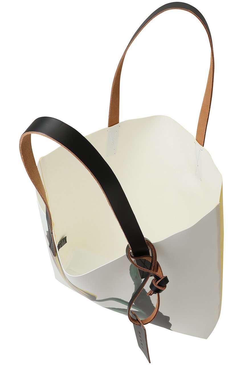 【マルニ/MARNI】のTRIBECA チューリッププリントショッピングバッグ 人気、トレンドファッション・服の通販 founy(ファニー) 　ファッション　Fashion　レディースファッション　Fashion for Women　バッグ　Bags　コーティング　Coating, Coated Finish　スクエア　Square, Square Shape　チューリップ　Tube, Tube Top　フォルム　Silhouette, Form　ロンドン　London Style, British Inspired　ビジネス 仕事 通勤　Business / Work / Commuting　other-5|ID: prp329100004696714 ipo3291000000035403255