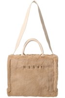 【マルニ/MARNI】のフェイクファー 2wayトートバッグ 人気、トレンドファッション・服の通販 founy(ファニー) ファッション Fashion レディースファッション Fashion for Women バッグ Bags スクエア Square, Square Shape フェイクファー Faux Fur, Imitation Fur フォルム Silhouette, Form A/W・秋冬 Autumn/Winter |ID:prp329100004696715