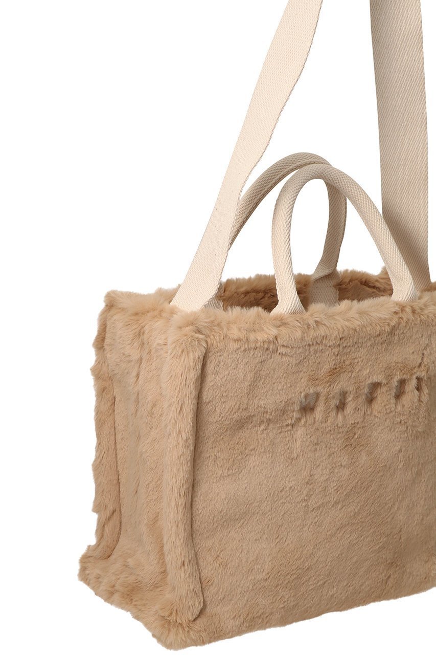 【マルニ/MARNI】のフェイクファー 2wayトートバッグ 人気、トレンドファッション・服の通販 founy(ファニー) 　ファッション　Fashion　レディースファッション　Fashion for Women　バッグ　Bags　スクエア　Square, Square Shape　フェイクファー　Faux Fur, Imitation Fur　フォルム　Silhouette, Form　A/W・秋冬　Autumn/Winter　other-4|ID: prp329100004696715 ipo3291000000036204644