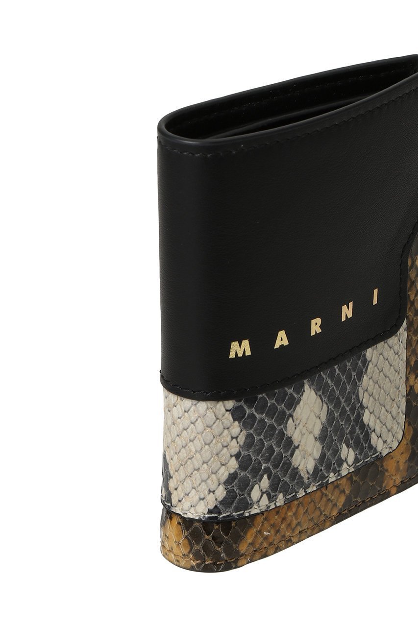 【マルニ/MARNI】のTRUNK パイソン型押しコンビ二つ折り財布 人気、トレンドファッション・服の通販 founy(ファニー) 　ファッション　Fashion　レディースファッション　Fashion for Women　ミニ財布・二つ折り財布　Wallets & Card Cases　バッグ　Bags　おすすめ　Recommended / Our Picks　エレガント 上品　Elegant　ギフト プレゼント　Gift / Present　コンビ　Combo, Combination Style　パイソン　Python, Snakeskin Pattern　ボックス　Boxy, Box Shape　新作・新入荷　New Arrivals / New In　財布　Wallet, Purse　other-4|ID: prp329100004696716 ipo3291000000033917106