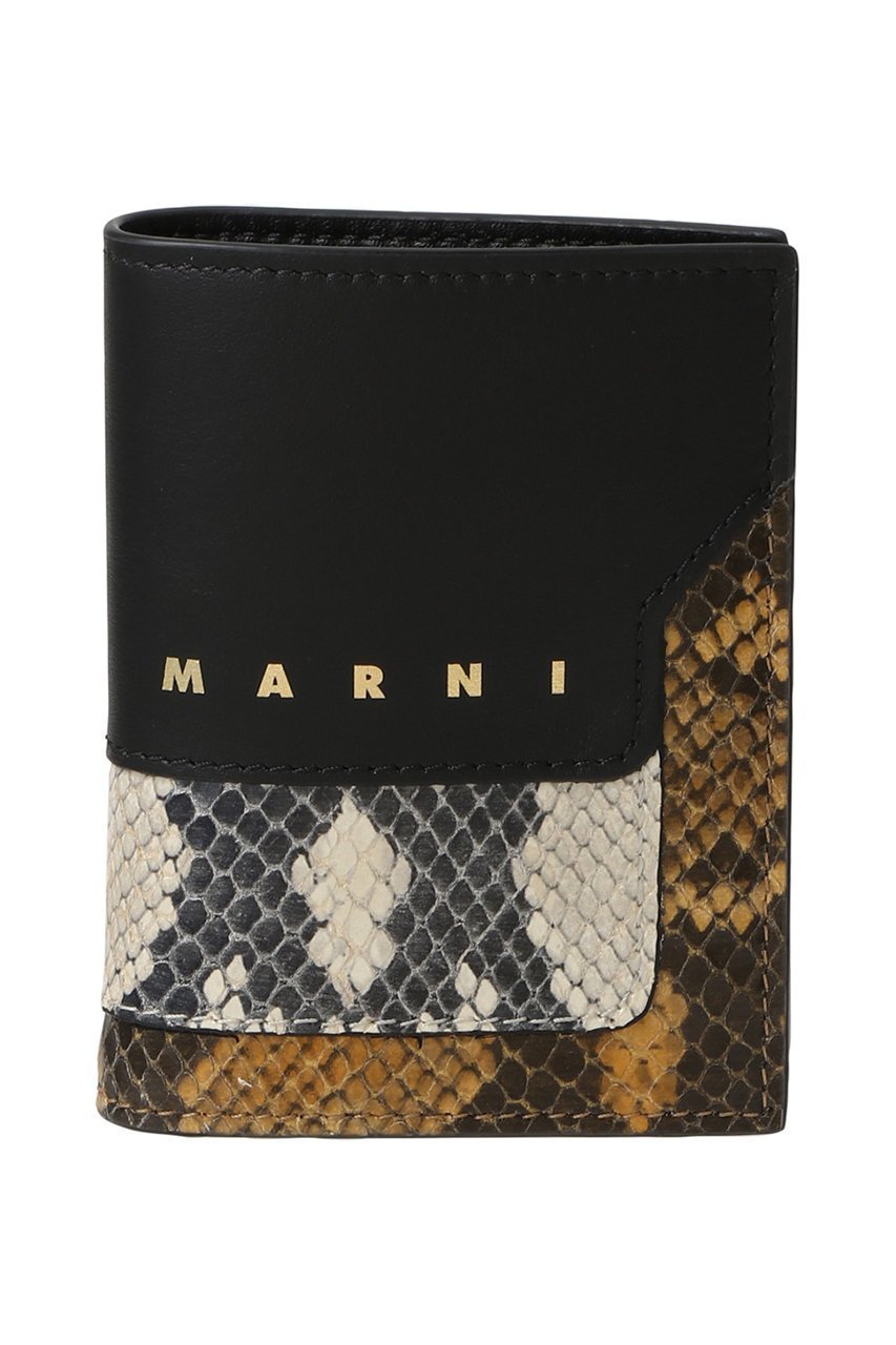 【マルニ/MARNI】のTRUNK パイソン型押しコンビ二つ折り財布 インテリア・キッズ・メンズ・レディースファッション・服の通販 founy(ファニー) ファッション Fashion レディースファッション Fashion for Women ミニ財布・二つ折り財布 Wallets & Card Cases バッグ Bags おすすめ Recommended / Our Picks エレガント 上品 Elegant ギフト プレゼント Gift / Present コンビ Combo, Combination Style パイソン Python, Snakeskin Pattern ボックス Boxy, Box Shape 財布 Wallet, Purse ブラック×ストーンホワイト×アンバー|ID: prp329100004696716 ipo3291000000035403266