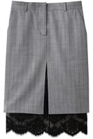 【ステラ マッカートニー/STELLA McCARTNEY】のレースヘムテーラードスカート 人気、トレンドファッション・服の通販 founy(ファニー) ファッション Fashion レディースファッション Fashion for Women スカート Skirts エレガント 上品 Elegant ストライプ Stripe, Striped Pattern フェミニン Feminine, Girly ヘムライン Hemline, Bottom Cut レース Lace, Lace Fabric 新作・新入荷 New Arrivals / New In A/W・秋冬 Autumn/Winter |ID:prp329100004696720