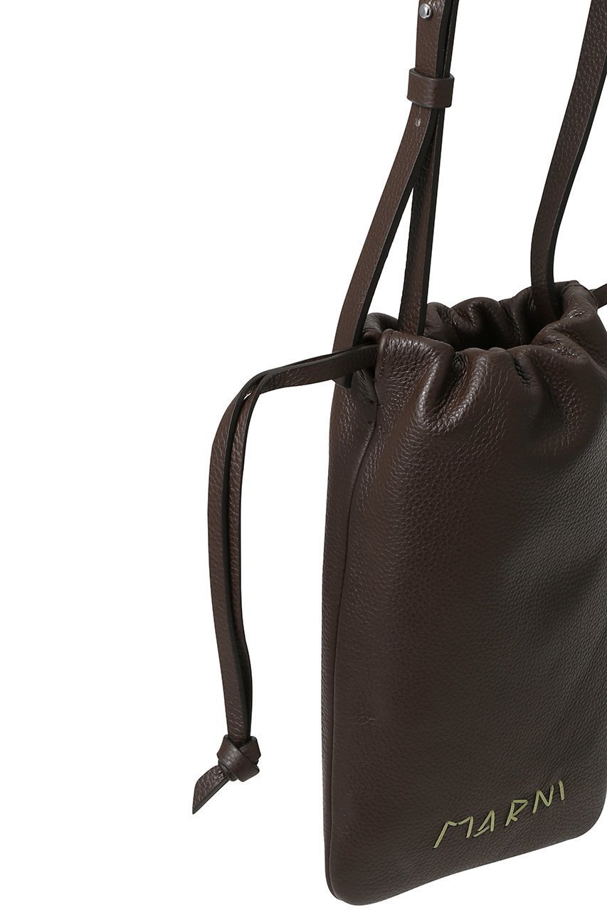 【マルニ/MARNI】のMARNI MENDING 巾着スマホポシェット 人気、トレンドファッション・服の通販 founy(ファニー) 　ファッション　Fashion　レディースファッション　Fashion for Women　ユニセックス　Unisex, Genderless　ショルダー　Shoulder, Shoulder Strap　スタイリッシュ　Stylish, Fashionable　フォルム　Silhouette, Form　ポシェット　Pochette, Mini Bag　ロング　Long, Long-Length　巾着　Drawstring Bag, Kinchaku　旅行　Travel　other-4|ID: prp329100004696731 ipo3291000000035403320