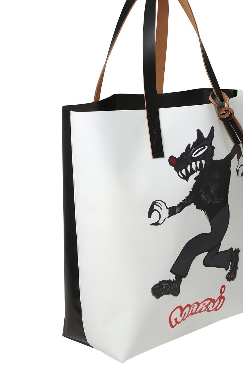 【マルニ/MARNI】のTRIBECA ウルフプリントショッピングバッグ 人気、トレンドファッション・服の通販 founy(ファニー) ファッション Fashion レディースファッション Fashion for Women バッグ Bags ユニセックス Unisex, Genderless コーティング Coating, Coated Finish シンプル Simple, Minimal スクエア Square, Square Shape フォルム Silhouette, Form プリント Print, Printed Pattern ロンドン London Style, British Inspired other-4|ID: prp329100004696734 ipo3291000000035358357