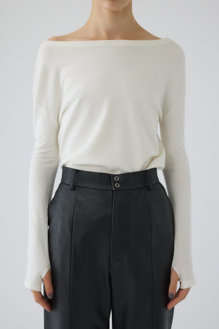 【リムアーク/RIM.ARK】のSoft touch off shoulder tops/トップス インテリア・キッズ・メンズ・レディースファッション・服の通販 founy(ファニー) https://founy.com/ ファッション Fashion レディースファッション Fashion for Women トップス・カットソー Cut & Sew Tops シャツ・ブラウス・オフィスカジュアル Elegant Blouses & Button-Ups ロングTシャツ・Tシャツ Longline T-Shirts & Tees カットソー・ベーシックTシャツ Cut-and-Sewn Tops / Stretch Tees & Basics おすすめ Recommended / Our Picks アシンメトリー Asymmetrical Style シンプル Simple, Minimal スリーブ Sleeve, Long Sleeve / Short Sleeve フィット Fit, Slim Fit ロング Long, Long-Length 新作・新入荷 New Arrivals / New In |ID: prp329100004696737 ipo3291000000033917240