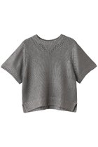 【ミズイロ インド/mizuiro ind】の箔プリントハーフスリーブプルオーバー gray|ID: prp329100004696738 ipo3291000000035586395
