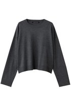 【ミズイロ インド/mizuiro ind】のcrew neck wide tunic crochet チュニック c.gray|ID:prp329100004696740
