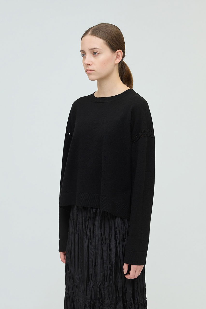 【ミズイロ インド/mizuiro ind】のクルーネックワイドニットクロシェ 人気、トレンドファッション・服の通販 founy(ファニー) 　ファッション　Fashion　レディースファッション　Fashion for Women　ワンピース　Dresses　チュニック　Tunic Tops & Dresses　シンプル　Simple, Minimal　チュニック　Tunic, Long Top　other-8|ID: prp329100004696740 ipo3291000000035948457