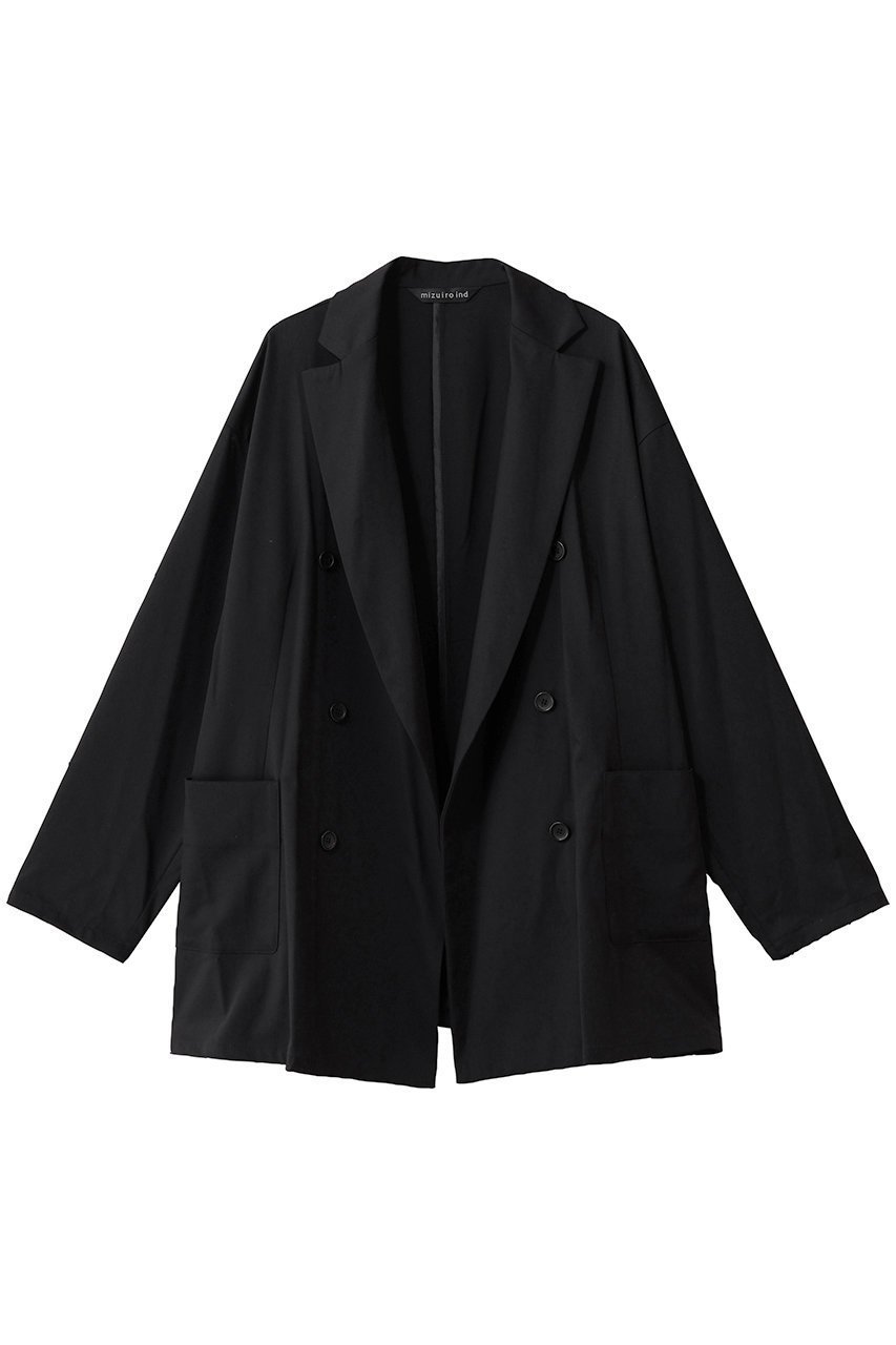 【ミズイロ インド/mizuiro ind】のdouble breasted shit JK ジャケット インテリア・キッズ・メンズ・レディースファッション・服の通販 founy(ファニー) 　ファッション　Fashion　レディースファッション　Fashion for Women　アウター　Coat / Outerwear Collection　レディースジャケット・軽アウター　Jackets　おすすめ　Recommended / Our Picks　ジャケット　Jacket, Outerwear　ストレッチ　Stretch, Stretchy Fabric　セットアップ　Set-Up, Coordinated Outfit　ダブル　Double, Double-Breasted　ドレープ　Drape, Draping Fabric　エレガント 上品　Elegant　新作・新入荷　New Arrivals / New In　black|ID: prp329100004696741 ipo3291000000033917301