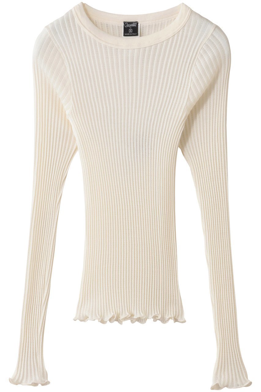 【マルティニーク/martinique】の【Oscalito】ウールシルクプルオーバー インテリア・キッズ・メンズ・レディースファッション・服の通販 founy(ファニー) 　ファッション　Fashion　レディースファッション　Fashion for Women　トップス・カットソー　Cut & Sew Tops　シャツ・ブラウス・オフィスカジュアル　Elegant Blouses & Button-Ups　ロングTシャツ・Tシャツ　Longline T-Shirts & Tees　カジュアルプルオーバー・ニットトップス　Pullovers & Knit Tops / Casual Pullovers　カットソー・ベーシックTシャツ　Cut-and-Sewn Tops / Stretch Tees & Basics　インナー　Innerwear　シルク　Silk, 100% Silk　スリーブ　Sleeve, Long Sleeve / Short Sleeve　ロング　Long, Long-Length　アイボリー|ID: prp329100004696752 ipo3291000000035358361