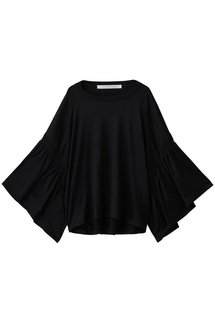 【マルティニーク/martinique】の【COGTHEBIGSMOKE】カットソー インテリア・キッズ・メンズ・レディースファッション・服の通販 founy(ファニー) https://founy.com/ ファッション Fashion レディースファッション Fashion for Women トップス・カットソー Cut & Sew Tops シャツ・ブラウス・オフィスカジュアル Elegant Blouses & Button-Ups ロングTシャツ・Tシャツ Longline T-Shirts & Tees カットソー・ベーシックTシャツ Cut-and-Sewn Tops / Stretch Tees & Basics エレガント 上品 Elegant カットソー Cut and Sewn Top ギャザー Gathered, Ruffled スリーブ Sleeve, Long Sleeve / Short Sleeve ロング Long, Long-Length A/W・秋冬 Autumn/Winter |ID: prp329100004696754 ipo3291000000035586420