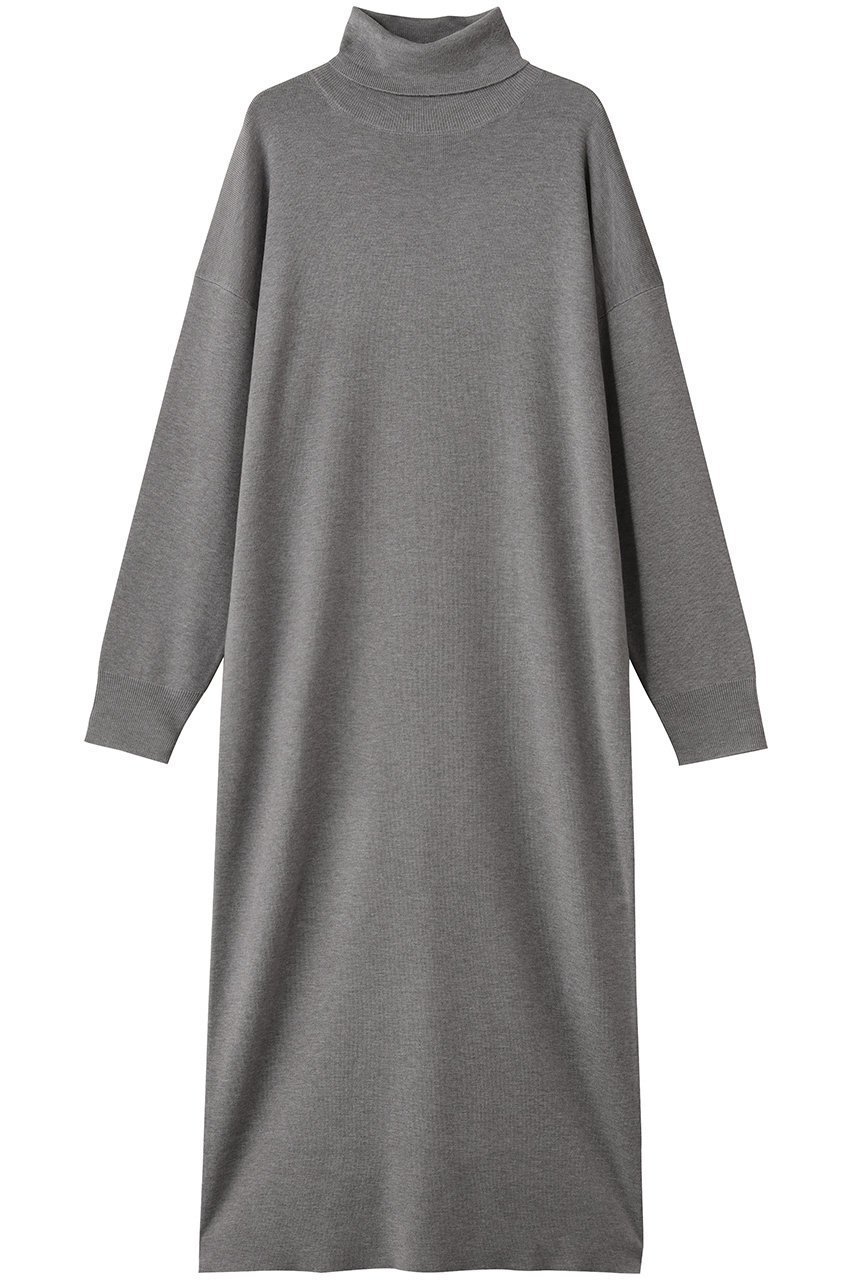 【スリー ドッツ/three dots】のリュクスセーター ドレス インテリア・キッズ・メンズ・レディースファッション・服の通販 founy(ファニー) 　ファッション　Fashion　レディースファッション　Fashion for Women　ワンピース　Dresses　フォーマル・パーティードレス・結婚式用ドレス　Elegant & Casual Dresses　チュニック　Tunic Tops & Dresses　シンプル　Simple, Minimal　チュニック　Tunic, Long Top　ドレス　Dress, One-Piece　ベスト　Vest, Waistcoat　ロング　Long, Long-Length　定番　Standard, Basic Item　新作・新入荷　New Arrivals / New In　旅行　Travel　グレー|ID: prp329100004696768 ipo3291000000033917471