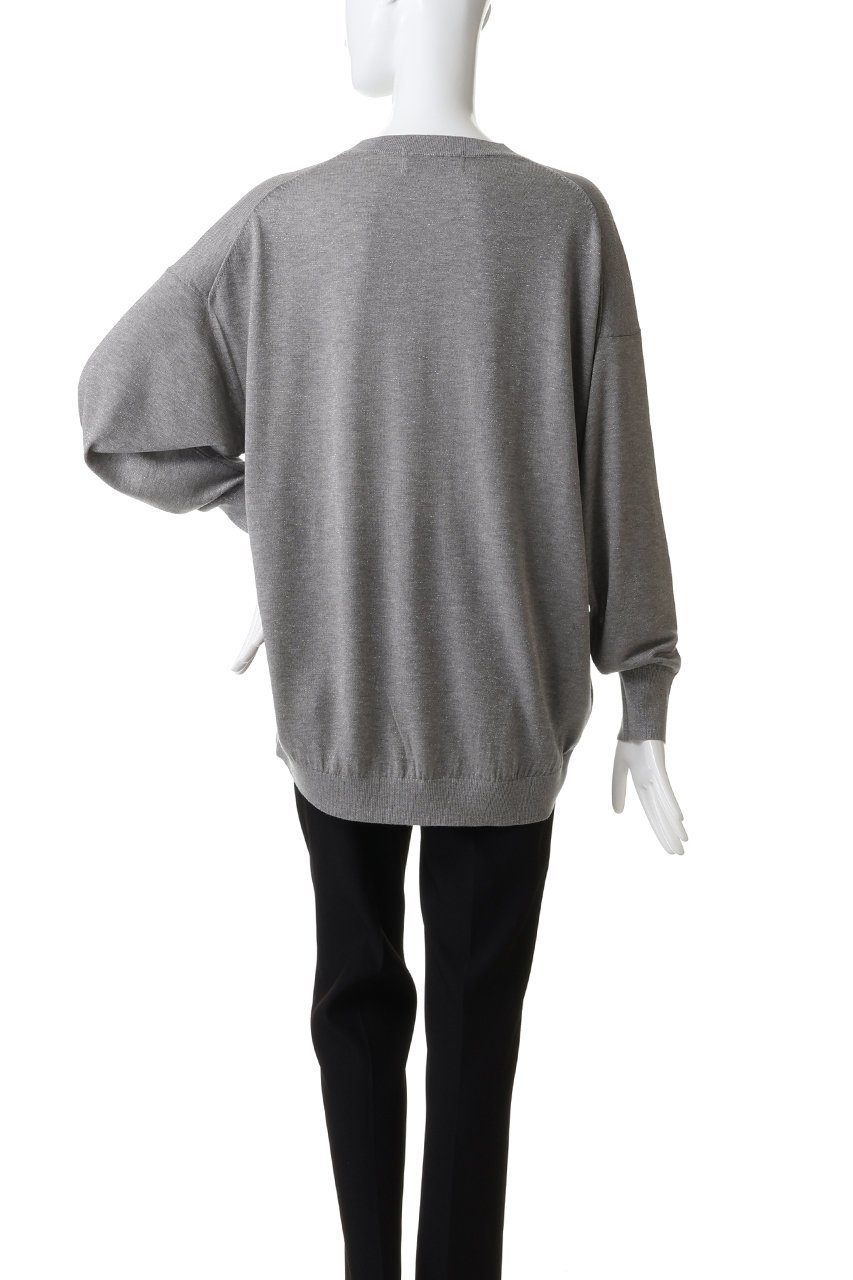 【スリー ドッツ/three dots】の【ラメニット】リュクスセーター ルーズプルオーバー 人気、トレンドファッション・服の通販 founy(ファニー) 　ファッション　Fashion　レディースファッション　Fashion for Women　トップス・カットソー　Cut & Sew Tops　ニット　Knit Tops & Sweaters　カジュアルプルオーバー・ニットトップス　Pullovers & Knit Tops / Casual Pullovers　シンプル　Simple, Minimal　ボトム　Bottoms, Lower Wear　ロング　Long, Long-Length　エレガント 上品　Elegant　冬　Winter / This Winter　夏　Summer　新作・新入荷　New Arrivals / New In　秋　Autumn　other-4|ID: prp329100004696777 ipo3291000000033917539