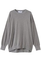 【スリー ドッツ/three dots】の【ラメニット】リュクスセーター ルーズプルオーバー グレー|ID: prp329100004696777 ipo3291000000035841857