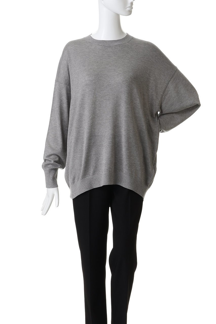 【スリー ドッツ/three dots】の【ラメニット】リュクスセーター ルーズプルオーバー 人気、トレンドファッション・服の通販 founy(ファニー) 　ファッション　Fashion　レディースファッション　Fashion for Women　トップス・カットソー　Cut & Sew Tops　ニット　Knit Tops & Sweaters　カジュアルプルオーバー・ニットトップス　Pullovers & Knit Tops / Casual Pullovers　シンプル　Simple, Minimal　ボトム　Bottoms, Lower Wear　ロング　Long, Long-Length　エレガント 上品　Elegant　冬　Winter / This Winter　夏　Summer　秋　Autumn　other-2|ID: prp329100004696777 ipo3291000000035841864