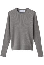 【スリー ドッツ/three dots】のリュクスセーター リブニットTEE グレー|ID: prp329100004696778 ipo3291000000033917543
