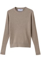 【スリー ドッツ/three dots】のリュクスセーター リブニットTEE ベージュ|ID: prp329100004696778 ipo3291000000033917546