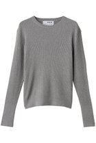 【スリー ドッツ/three dots】の【ラメニット】リュクスセーター リブニットTEE グレー|ID: prp329100004696779 ipo3291000000033917555