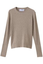 【スリー ドッツ/three dots】の【ラメニット】リュクスセーター リブニットTEE ベージュ|ID: prp329100004696779 ipo3291000000036868143