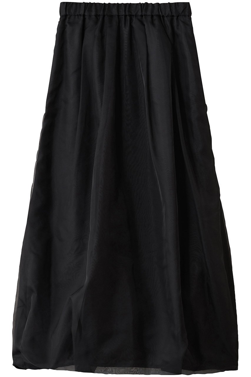 【ミディウミソリッド/MIDIUMISOLID】のシアーロングバルーンスカート インテリア・キッズ・メンズ・レディースファッション・服の通販 founy(ファニー) 　ファッション　Fashion　レディースファッション　Fashion for Women　スカート　Skirts　ロングスカート　Long Skirts / Maxi & Midi Skirts　おすすめ　Recommended / Our Picks　コンパクト　Compact, Small Size　シアー　Sheer, See-Through　バルーン　Balloon, Balloon Silhouette　フェミニン　Feminine, Girly　フォルム　Silhouette, Form　ロング　Long, Long-Length　black|ID: prp329100004696780 ipo3291000000035948467