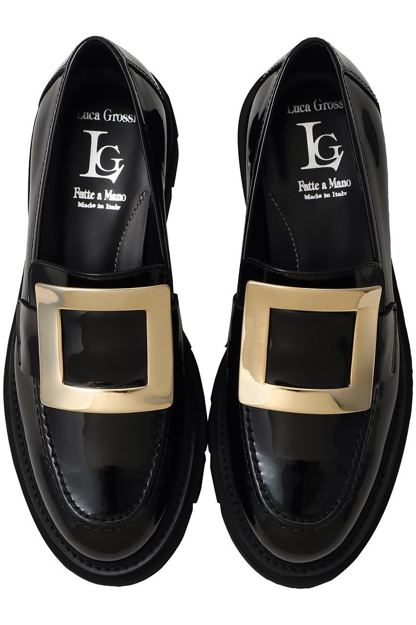 【ルカグロッシ/LucaGrossi】のスクエアメタルバックルローファー 人気、トレンドファッション・服の通販 founy(ファニー) 　ファッション　Fashion　レディースファッション　Fashion for Women　バッグ　Bags　なめらか　Smooth, Silky Texture　シューズ　Shoes, Footwear　シンプル　Simple, Minimal　スクエア　Square, Square Shape　フラット　Flat, Flat Shoes　メタル　Metal, Metal Parts　リュクス　Luxury, Elegant, High-End, Chic　エレガント 上品　Elegant　再入荷　Restock / Back in Stock　other-4|ID: prp329100004696782 ipo3291000000035403397