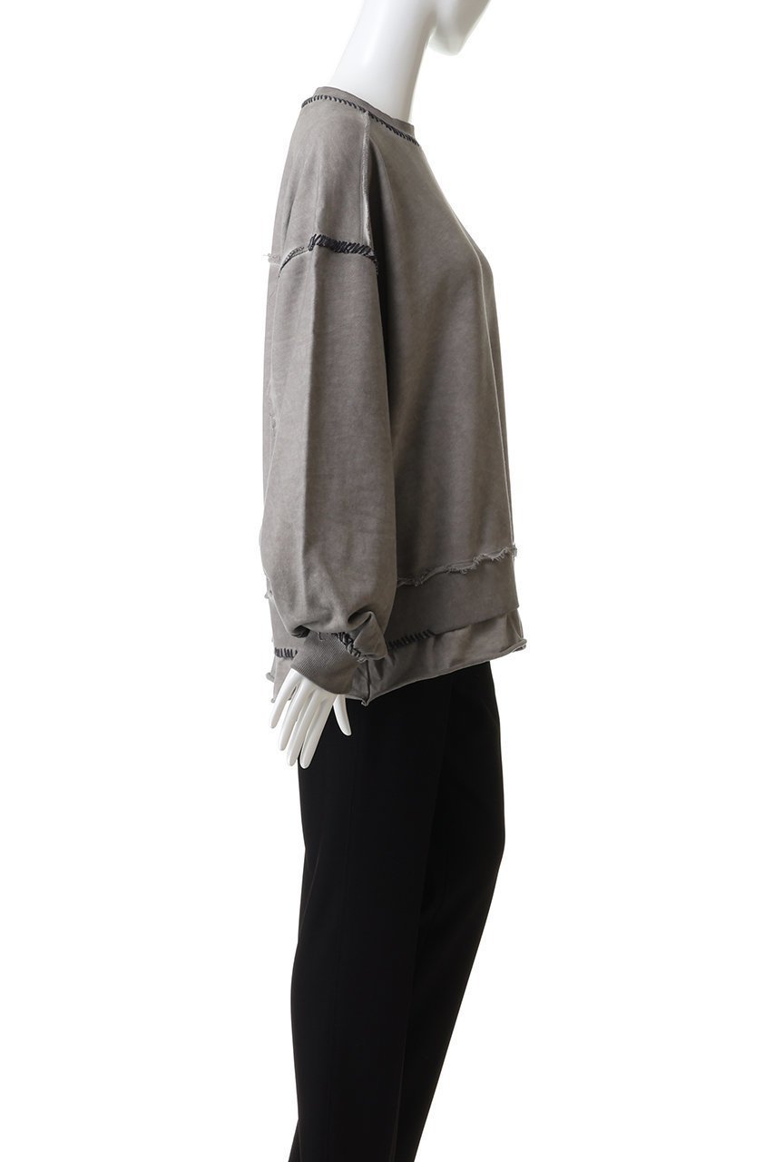 【メゾンスペシャル/MAISON SPECIAL】の【UNISEX】オーバーダイエンブロイダリー クルースウェット 人気、トレンドファッション・服の通販 founy(ファニー) 　ファッション　Fashion　レディースファッション　Fashion for Women　トップス・カットソー　Cut & Sew Tops　シャツ・ブラウス・オフィスカジュアル　Elegant Blouses & Button-Ups　レディースパーカー・カジュアルフーディー　Casual Hoodies & Sweatshirts　ロングTシャツ・Tシャツ　Longline T-Shirts & Tees　スウェット・クルーネックトップス　Sweatshirts & Crewnecks / Relaxed Fit Sweat Tops　カットソー・ベーシックTシャツ　Cut-and-Sewn Tops / Stretch Tees & Basics　ユニセックス　Unisex, Genderless　ダメージ　Distressed, Destroyed　ブリーチ　Bleach, Washed Finish　ランダム　Random, Irregular　新作・新入荷　New Arrivals / New In　other-3|ID: prp329100004696788 ipo3291000000033917622