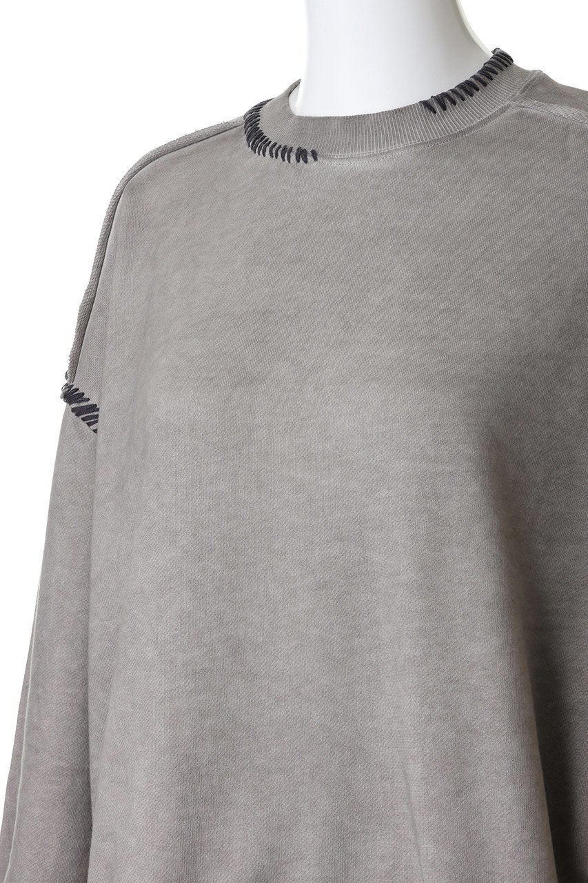 【メゾンスペシャル/MAISON SPECIAL】の【UNISEX】オーバーダイエンブロイダリー クルースウェット 人気、トレンドファッション・服の通販 founy(ファニー) 　ファッション　Fashion　レディースファッション　Fashion for Women　トップス・カットソー　Cut & Sew Tops　シャツ・ブラウス・オフィスカジュアル　Elegant Blouses & Button-Ups　レディースパーカー・カジュアルフーディー　Casual Hoodies & Sweatshirts　ロングTシャツ・Tシャツ　Longline T-Shirts & Tees　スウェット・クルーネックトップス　Sweatshirts & Crewnecks / Relaxed Fit Sweat Tops　カットソー・ベーシックTシャツ　Cut-and-Sewn Tops / Stretch Tees & Basics　ユニセックス　Unisex, Genderless　ダメージ　Distressed, Destroyed　ブリーチ　Bleach, Washed Finish　ランダム　Random, Irregular　新作・新入荷　New Arrivals / New In　other-5|ID: prp329100004696788 ipo3291000000033917626